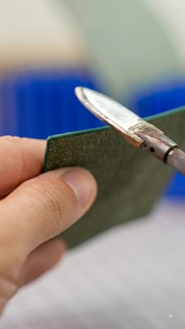 Proceso artesanal del Porta Pasaporte No.01